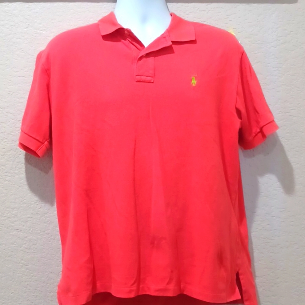 Ralph Lauren Polo L Coral Red Short Sleeve Tee